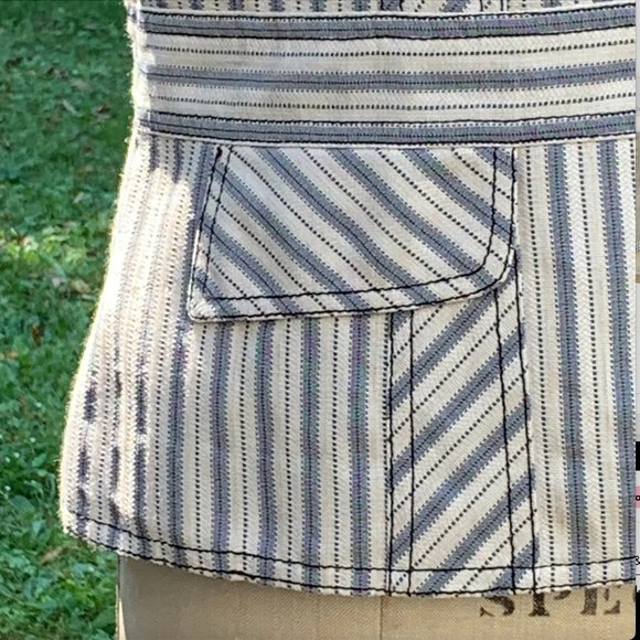 Bianca Nygard Cream/Grey StripedJacket - Picture 6 of 16
